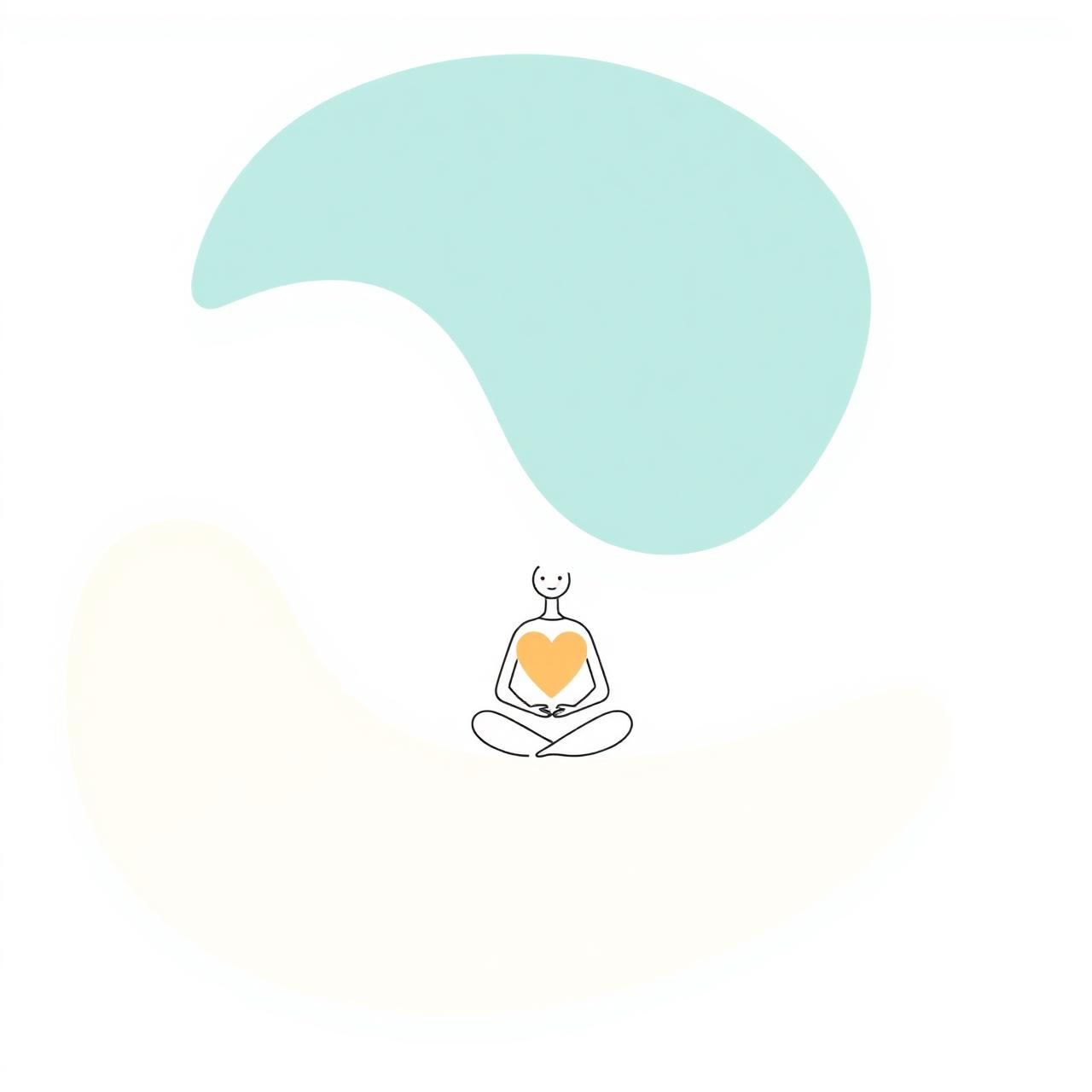 A gentle illustration of finding calm within